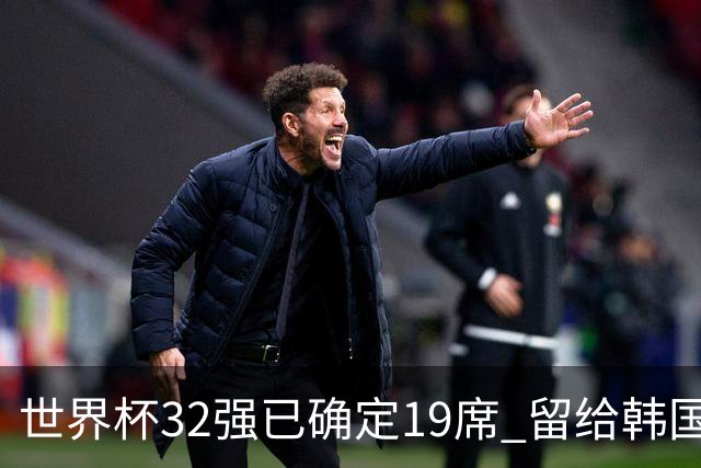 世界杯32强已确定19席 留给韩国队的可能性不多了